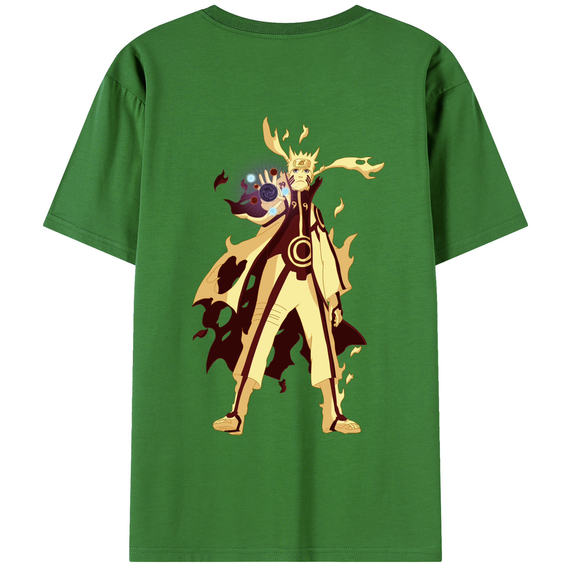 （画像用） NARUTO -ナルト- うずまき ナルト Uzumaki Naruto レディース半袖Tシャツ(バックプリント)